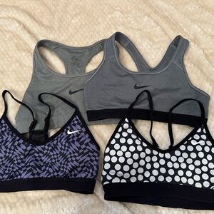 Bundle of 4 Nike sports bras